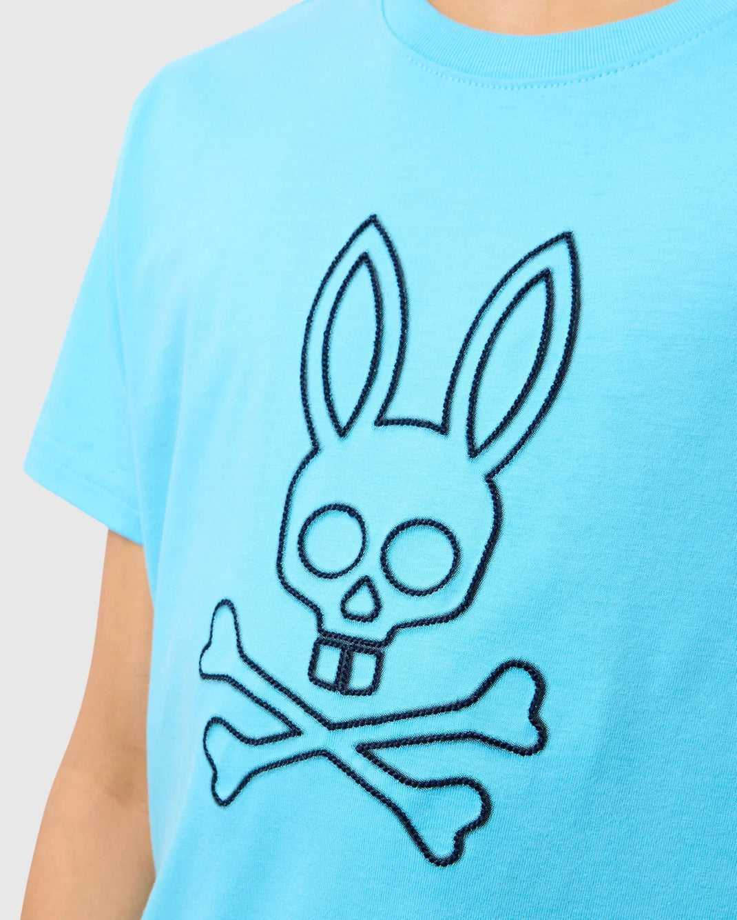 T Shirt Graphique Psycho Bunny Sheldon Graphic Tee Aquarius Enfant | ECB-18935444